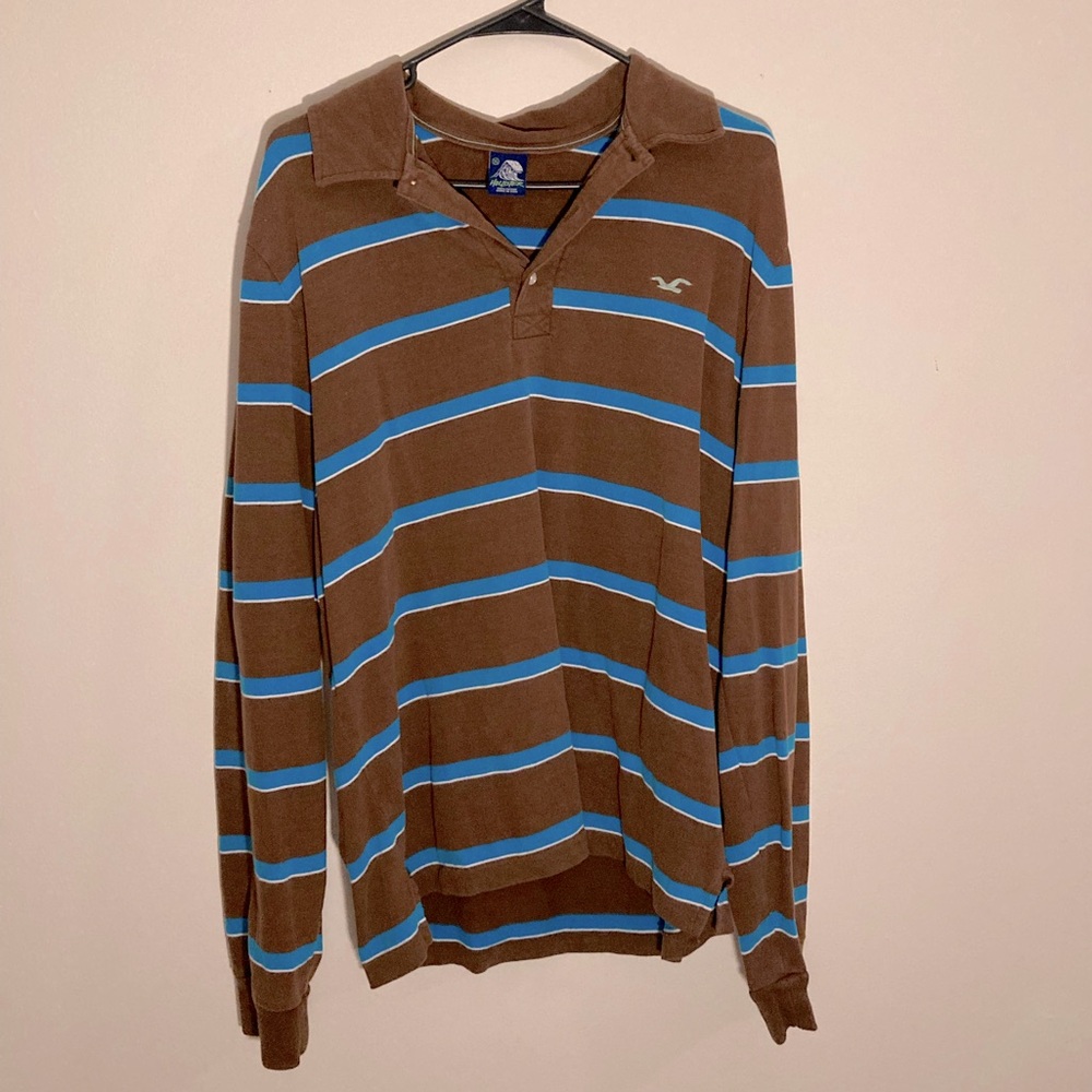 Vintage Hollister Long-Sleeve Collared Shirt